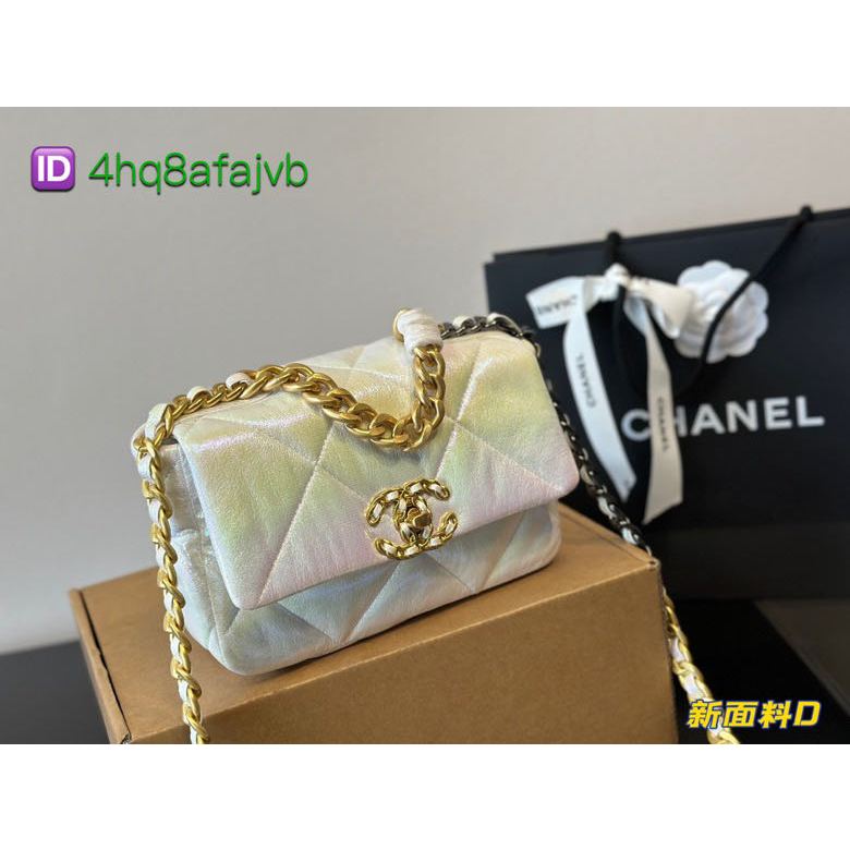Original Chanel19 bag single shoulder crossbody bag versatile women's bag