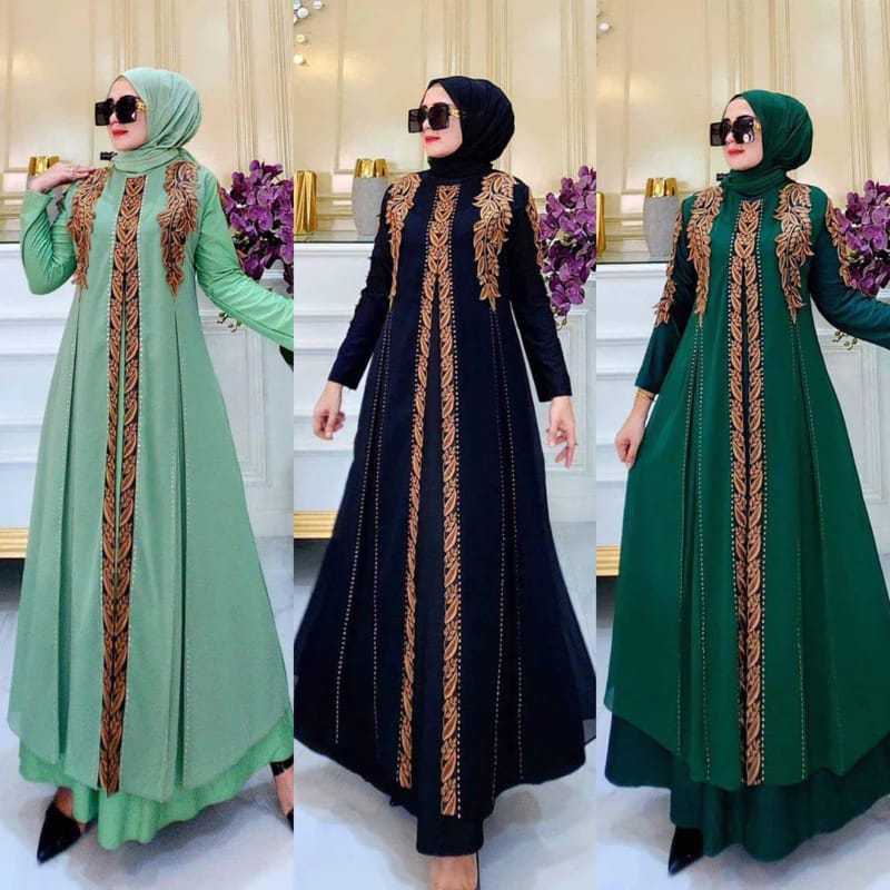 Gamis terbaru gamis murah baju abaya baju murah baju terlaris baju viral Gamis Abaya Turkey Hitam SH