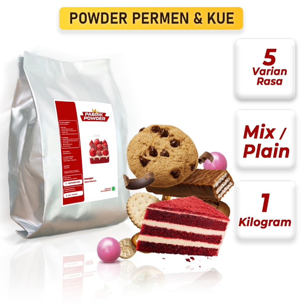 

Powder Permen Dan Kue 1000 Gram Bubuk Minuman, Powder Drink Cake And Candy Series