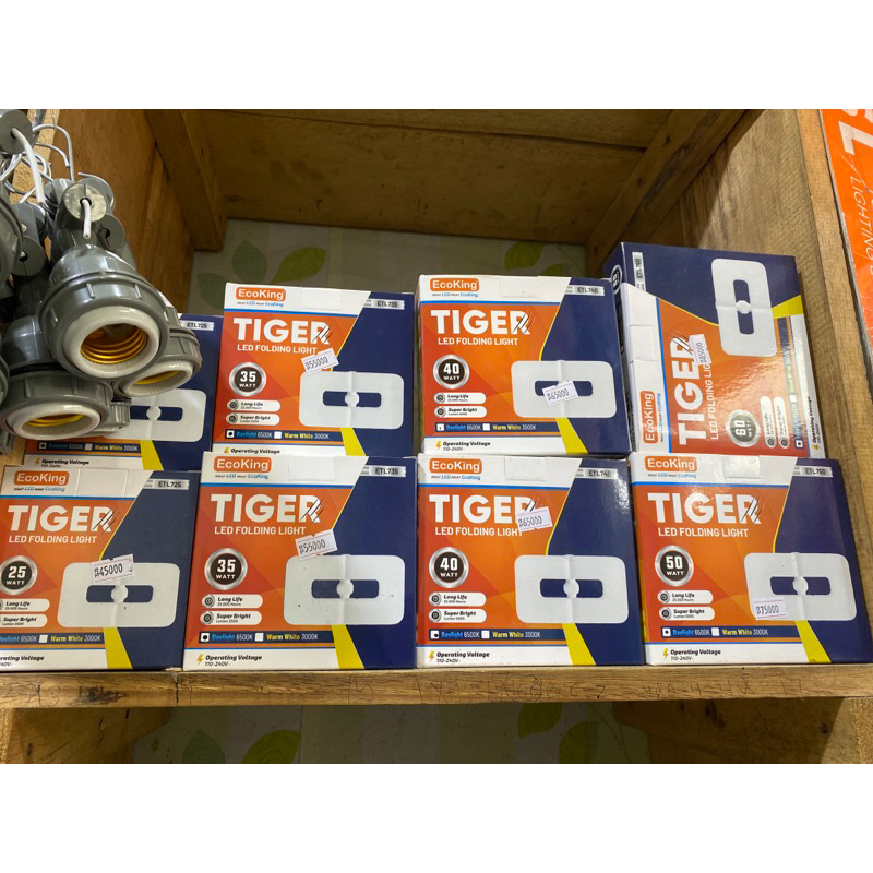 Lampu Folding Tiger Ecoking 25watt, 35watt, 40watt, 50watt, 60watt