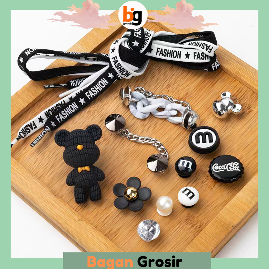 BG Pin Sandal Bros Terbaru Hiasan Sendal Sepatu Lubang Kodok Baim Charm Markibe ACC-CROCS