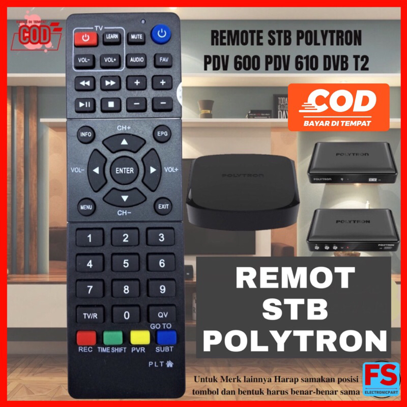 Remot STB Polytron PDV600-PDV610 DVB T2