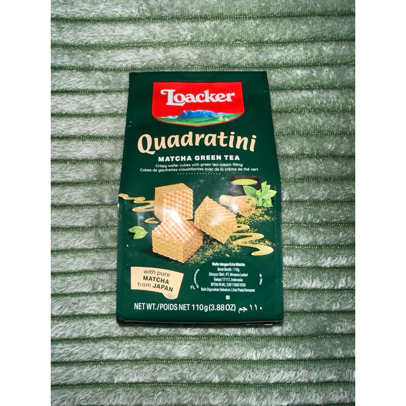 

Loacker Quadratini Matcha Green Tea 110g