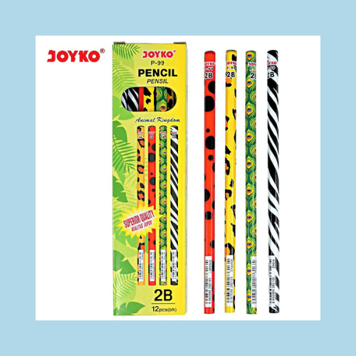 

Pensil 2B JOYKO P-99 motif hewan (12 pcs)
