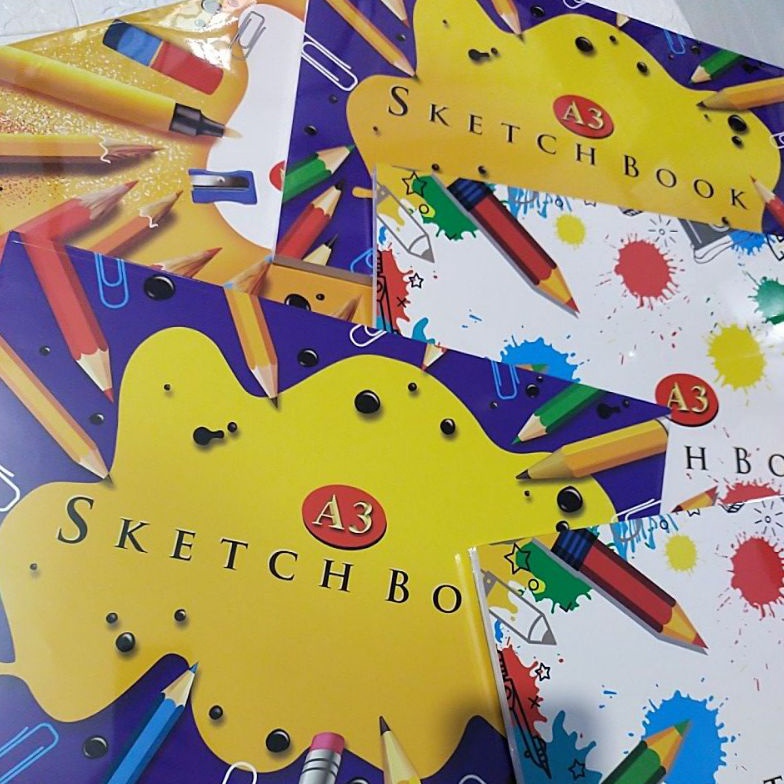 

KODE D74J Sketch Book Buku Gambar A3 Kiky 5lbr
