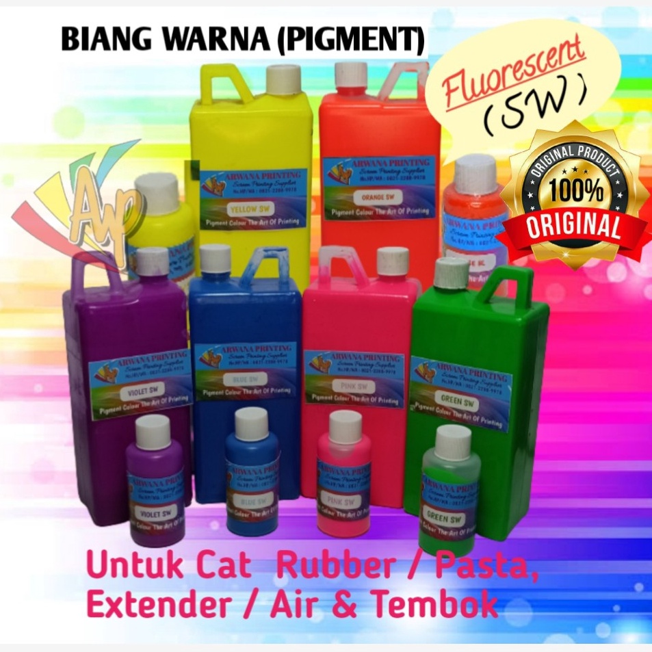 

Biang Warna Sablon Pigment Fluorescent SW 1kg ART K2O5