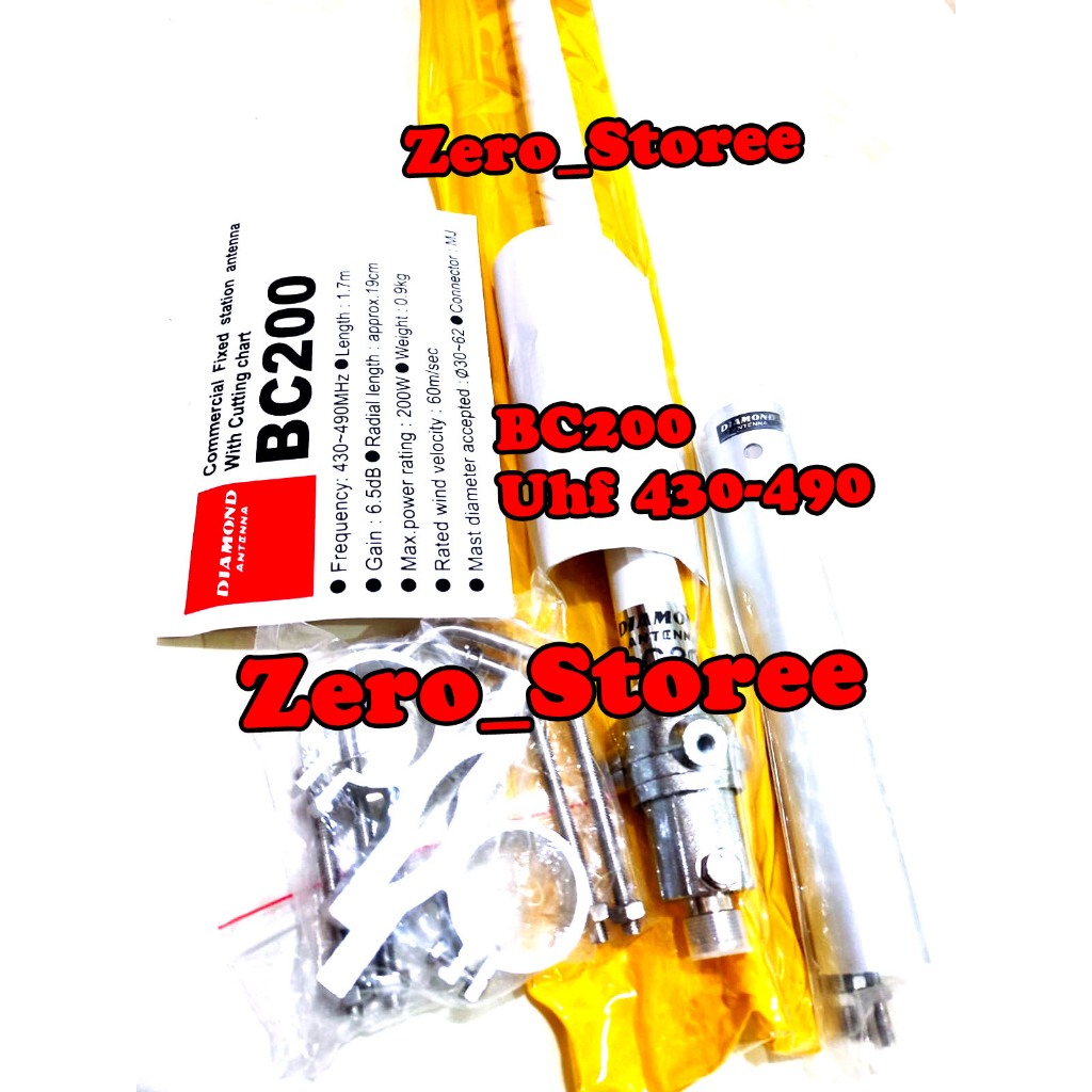 rig Antena Diamond BC200 Antena gedung base UHF 430-490mHz Antena BC-200 BC 200 Antenna Diamond BC 2
