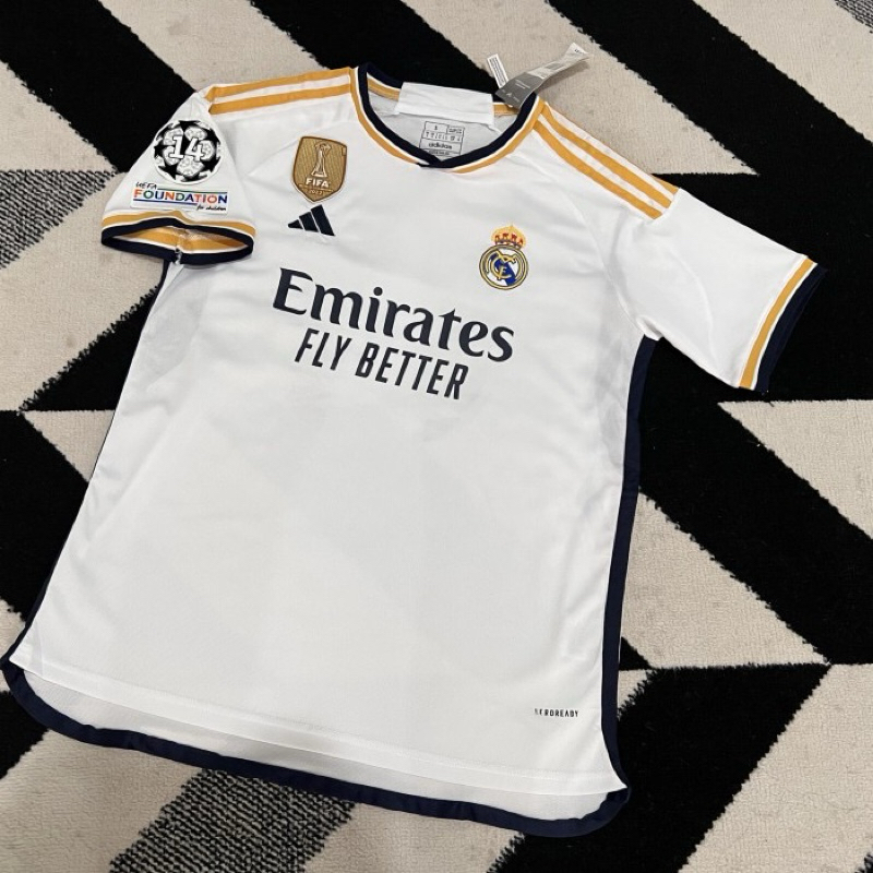 Jersey Real Madrid 23/24 Full Patch UCL