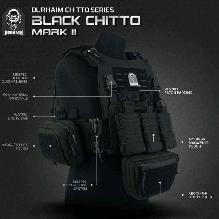 BODY VIST DURHAIM BLACK CHITTO MARK ll