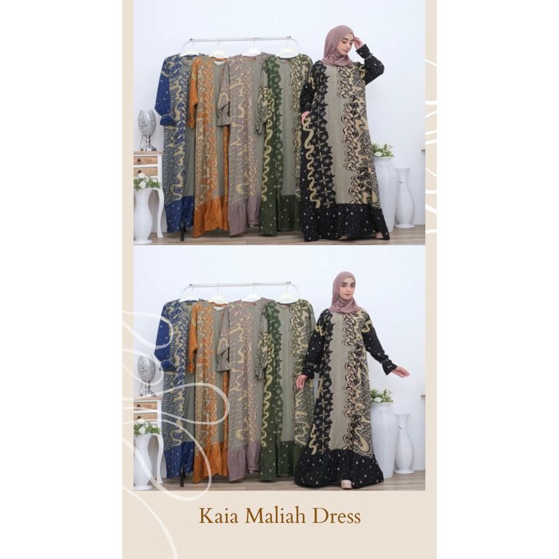 GAMIS ABAYA MALIAH SERIES BY AYUNABELLA / GAMIS BATIK RAYON PRINTING PREMIUM / ABAYA BATIK RAYON PRI