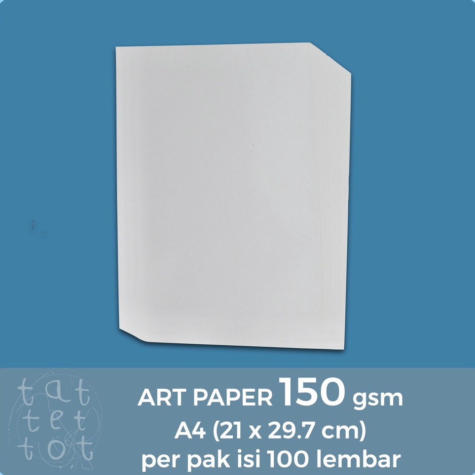 

Penjualan Istimewa ART PAPER 15 GSM A4 KERTAS PER PAK 1 LEMBAR