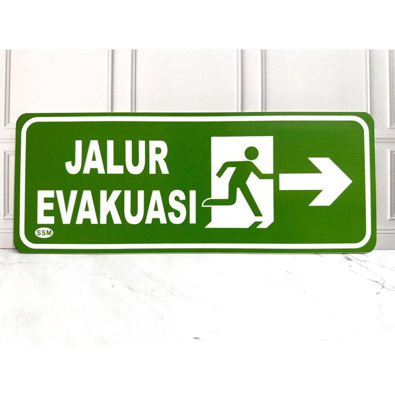 

Sign Label Akrilik BESAR JALUR EVAKUASI KANAN