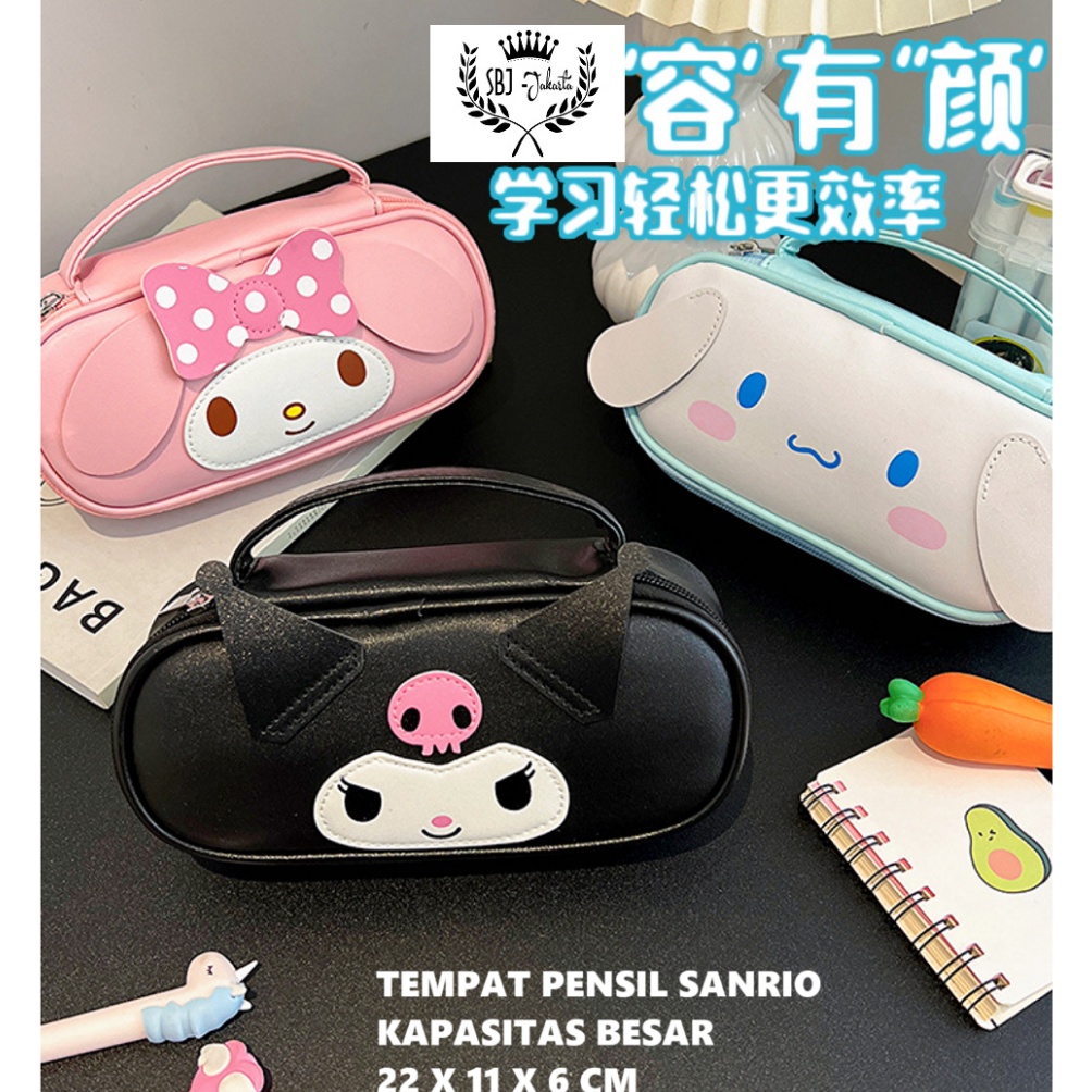 

KODE P63Q Kotak pensil tempat pensil multifungsi Sanrio series kapasitas besar ORIGINAL LISENSI SANRIO