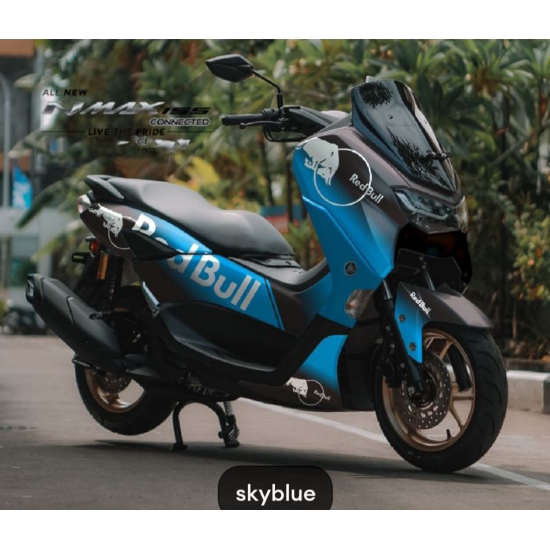 Stiker Decal All New Nmax Ful Body Variasi Red bull Terbaru