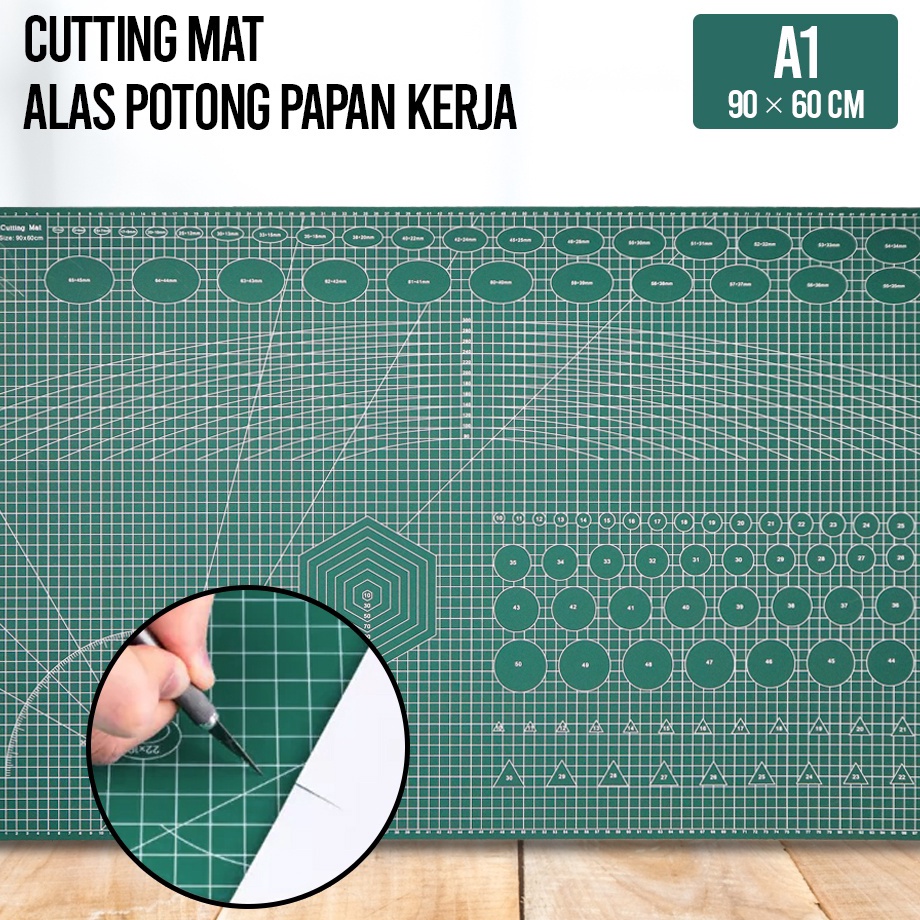 

Garansi Mutu Working Pad Cutting Mat A1 Alas Potong Papan Kerja A1 9 x 6 cm