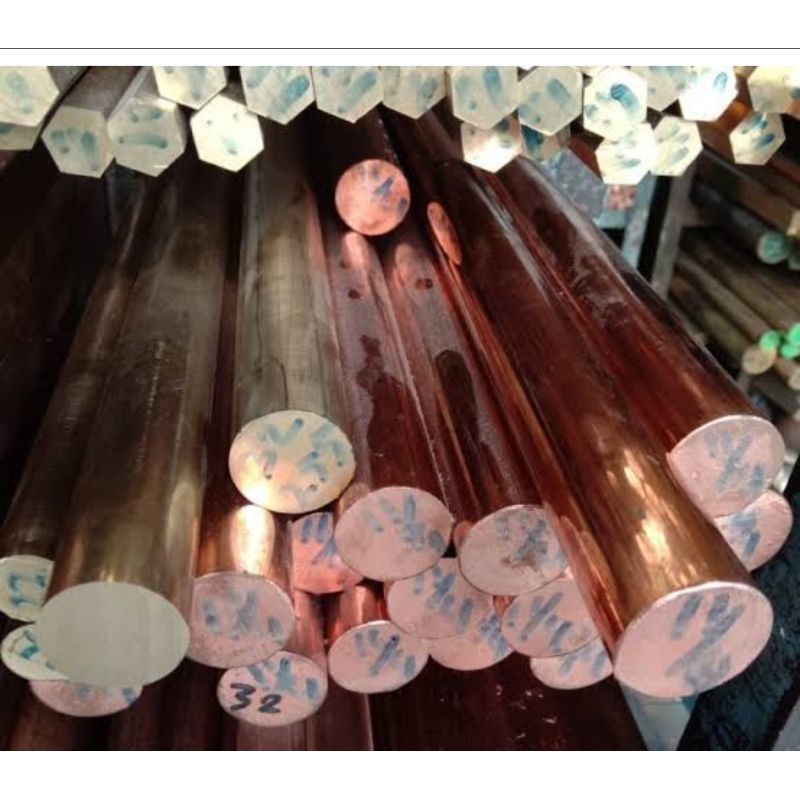 as tembaga 19 mm x 40 cm Copper rod grounding rod asli tembaga