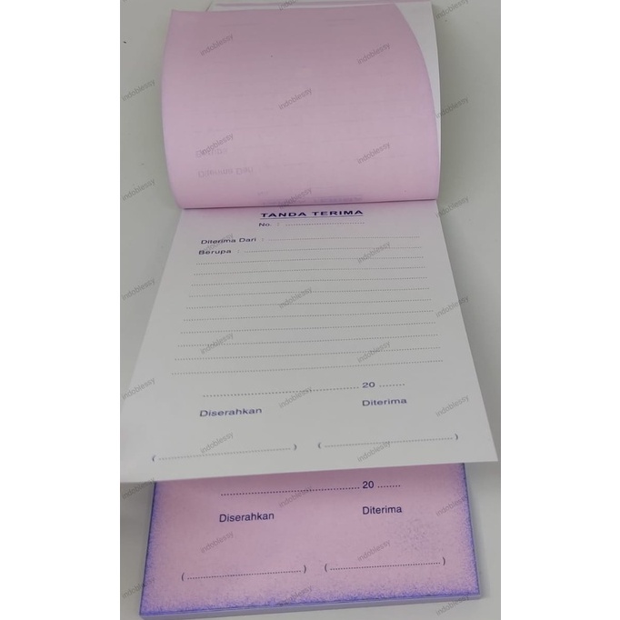 

Paling Puas BUKU TANDA TERIMA BARANG NCR 2 Rangkap Putih Merah 14 FOLIO 15 Cm x 165 Cm
