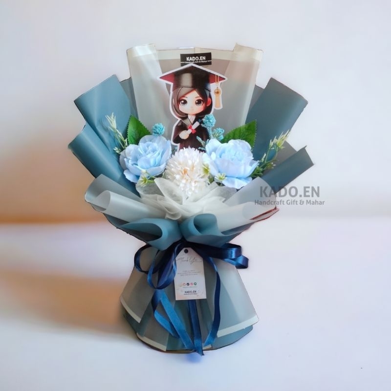 BUKET WISUDA - BUKET WISUDA TOPER - BUKET WISUDA MURAH - KADO WISUDA - BUKET BUNGA WISUDA