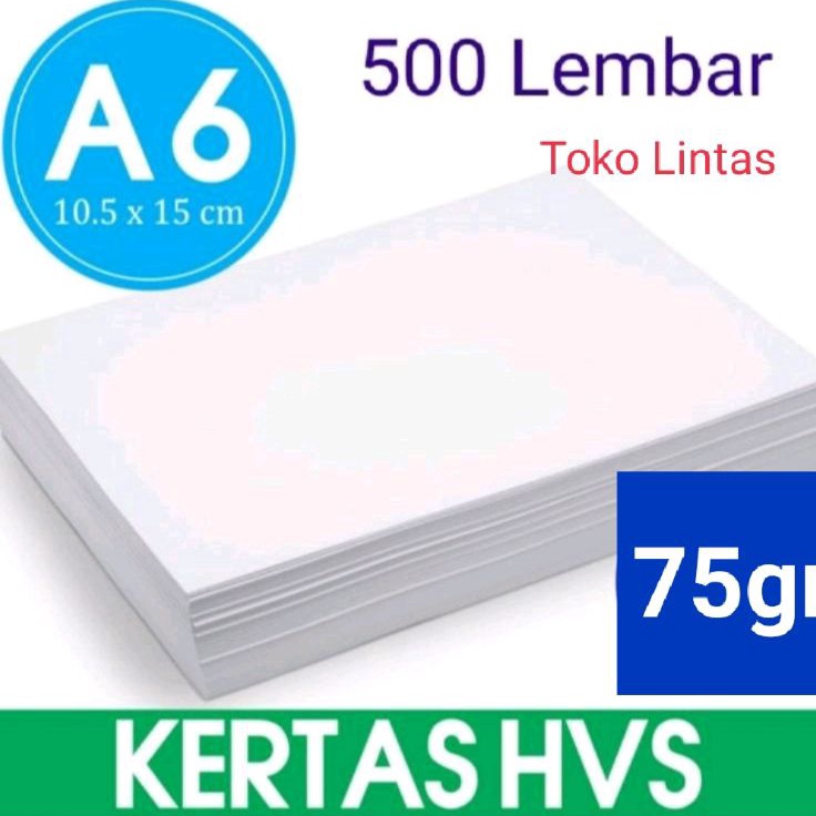 

Kirim Sekarang Kertas HVS 75gr A6 15cm x 15cm 1 rim 5 Lembar untuk Print Resi Alamat