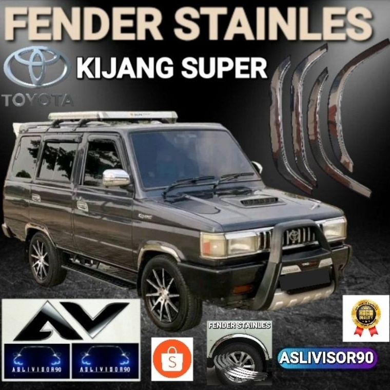 Terbagus FENDER TrimList Atas Roda Mobil KIJANG SUPER