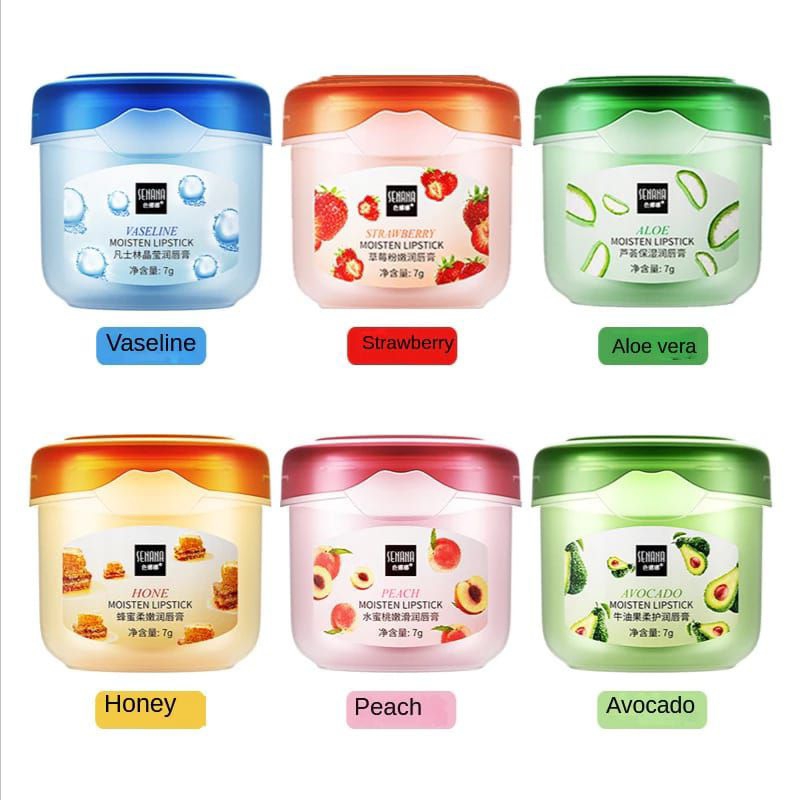 BISA COD - SENANA Lip Balm Jelly Vaseline Pemerah Pelembab Bibir Pecah dan Kering