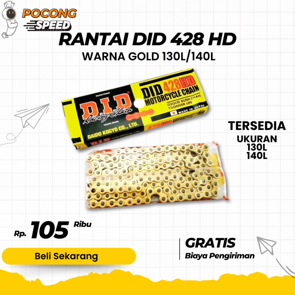 RANTE 428HD GOLD RANTAI DID 428 RANTAI GOLD 428 RANTAI GOLD RANTAI GOLD DID 428 13 14RANTAI GOLD 428