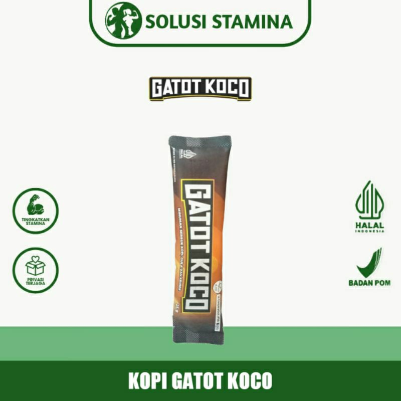 

Kopi Gatot Koco Minuman Serbuk Stamina - Kemasan Sachet