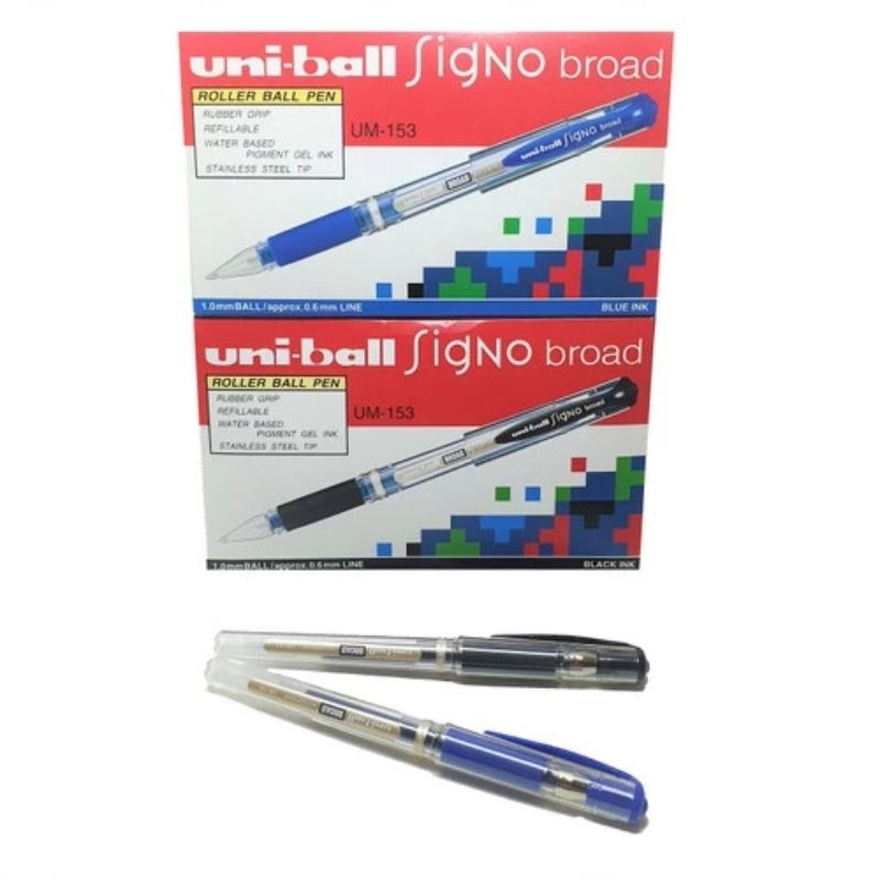 

Pulpen Uniball Signo Gel Pen UM-153 Isi 12 Pcs | Uni-ball Pen