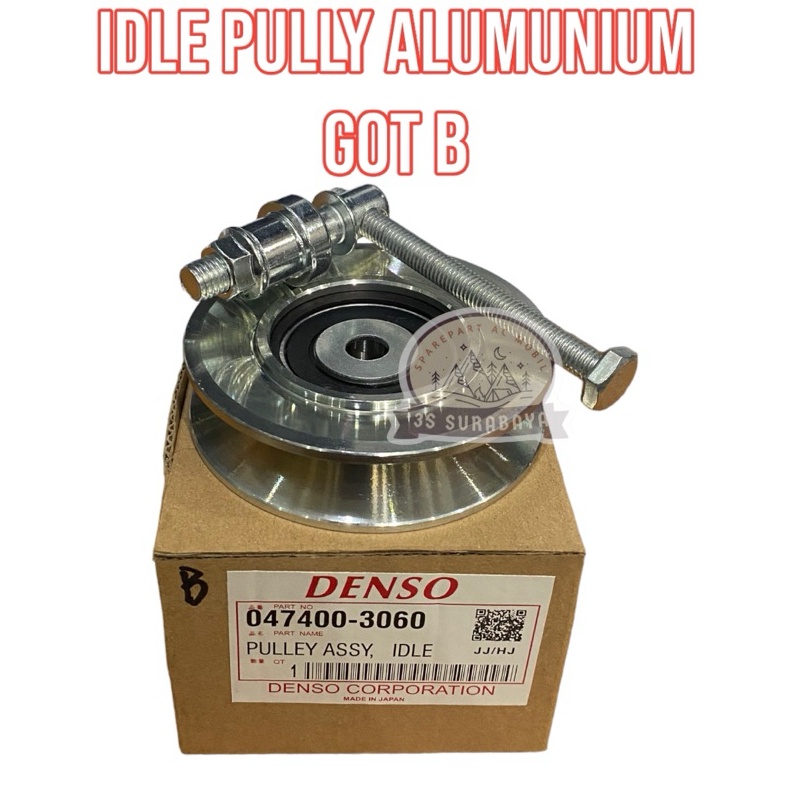 Idle Pully Got B Tarikan Pengencang Fanbelt Ukuran B Denso Alumunium Universal Ac Mobil Ac truk ART 