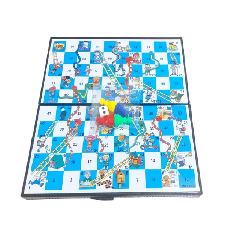 J45 MAINAN ULAR TANGGA MAGNET PREMIUM SNAKES AND LADDERS BOARD GAME ART J2R2
