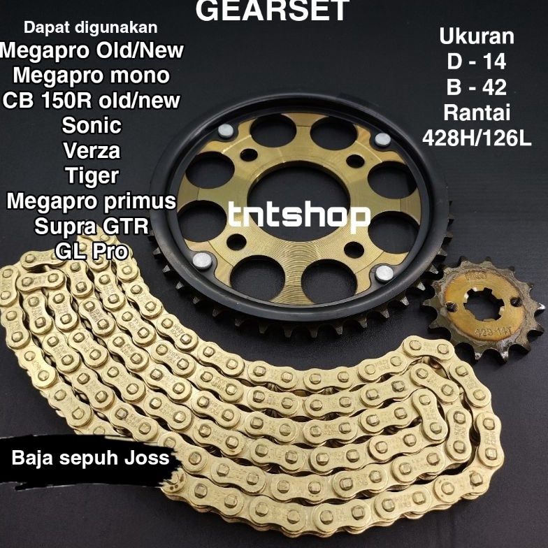 Gear Gir set paket Megapro new Sonic cb 15r old cbr 15r old Supra Gtr Tiger gl pro neotech Megapro P