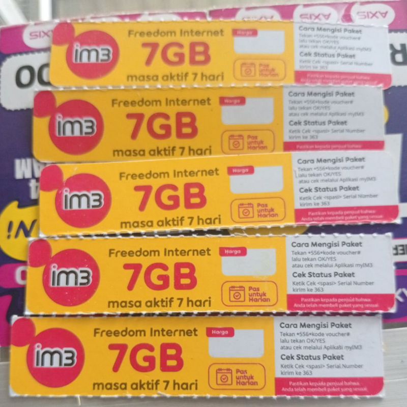 voucher Indosat 7gb