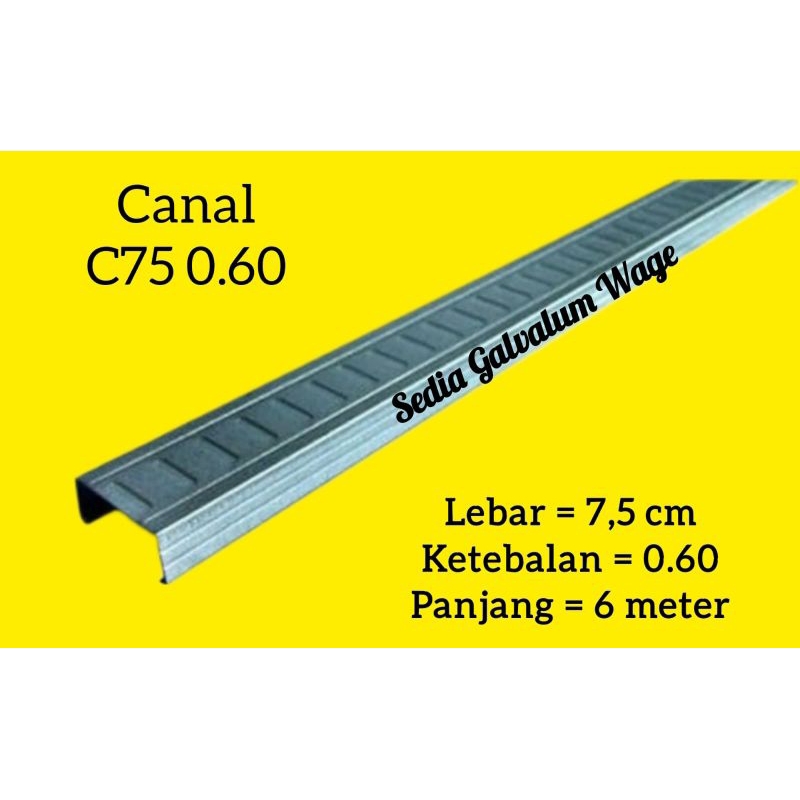 Canal C75 0.60 B-Truss galvalum