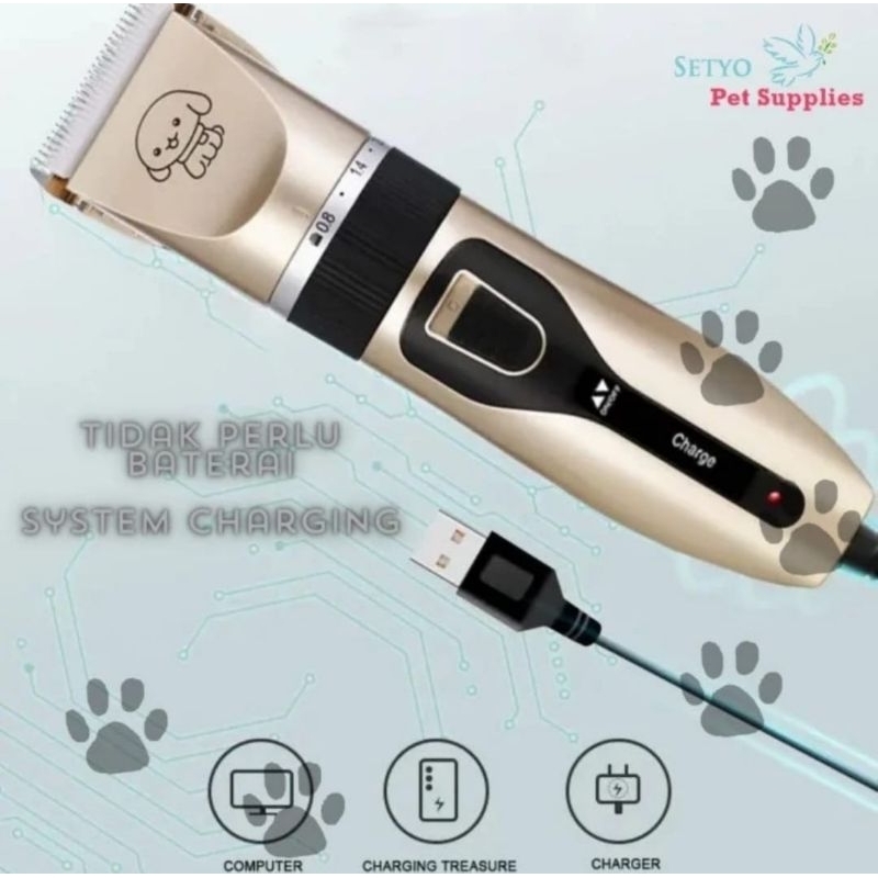 Alat Cukur Bulu Anjing Pet Grooming Clipper Anjing Kucing