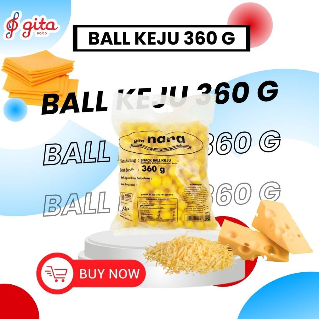 

Snack Ball Rasa Keju 360 Gram [FAMILY PACK]