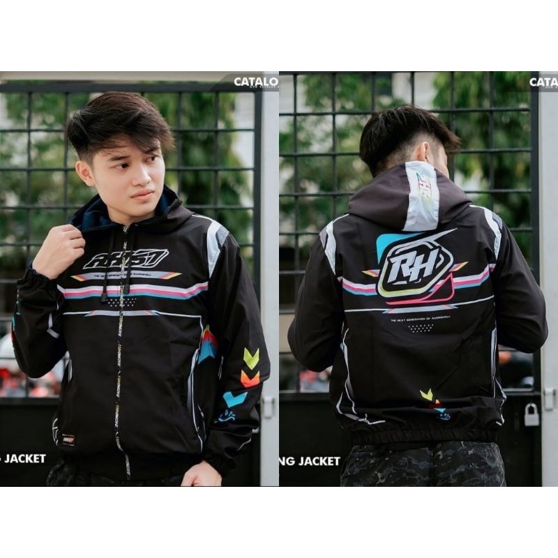 Jaket Running Racing Hell RH57 Fullprint Edisi Terbaru