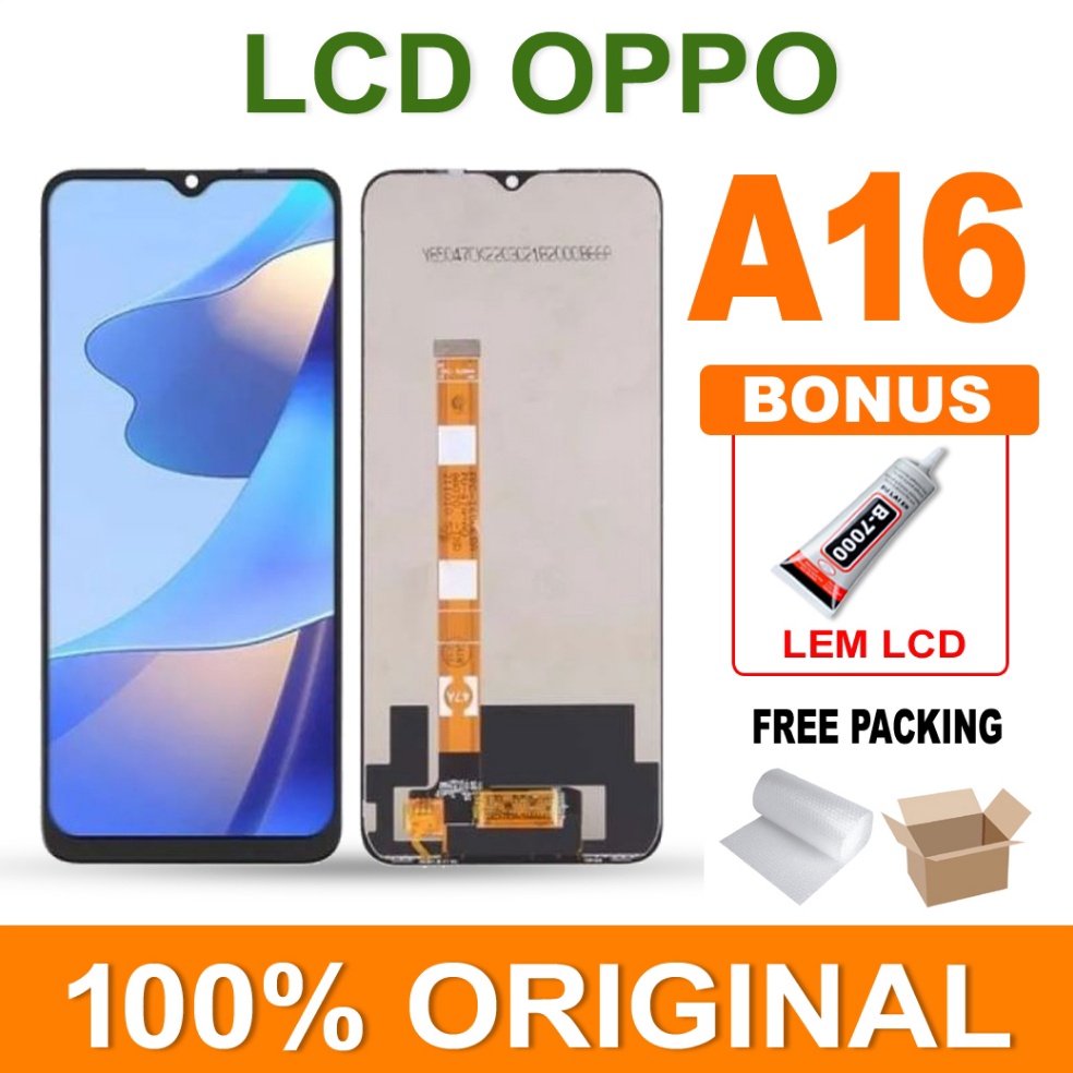 3l Baru LCD OPPO A16 FULLSET TOUCHSCREEN ORIGINAL Harga mantul