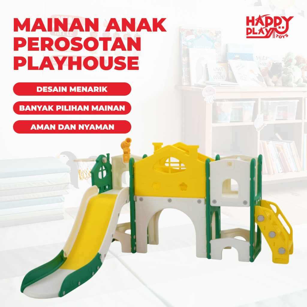 PLAYGROUND RUMAH-RUMAHAN PEROSOTAN AYUNAN ANAK MURAH