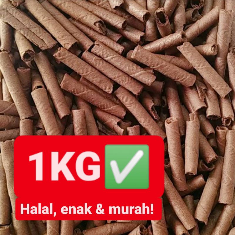 

MURAH! 1KG BARCELONA COKELAT/MINI WAFER ROLL SNACK KILOAN