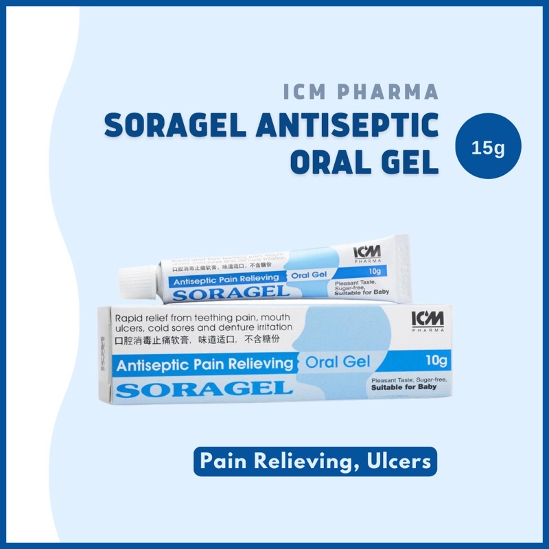 Soragel Antiseptic Oral Gel 10g Obat Sariawan/Gigi Bayi