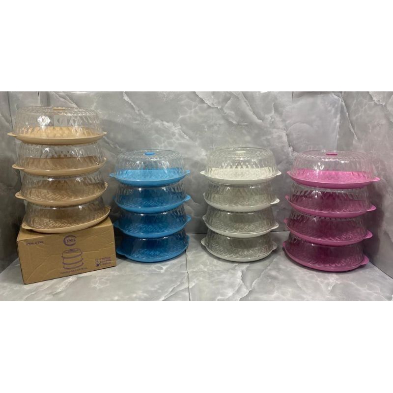 Tudung saji kristal 4 susun POL PXTON