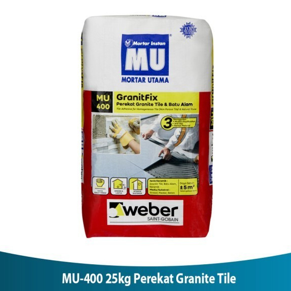 MU / Sika Ceram Tilefix 25kg Perekat Keramik ,Granit , dan Batu Alam
