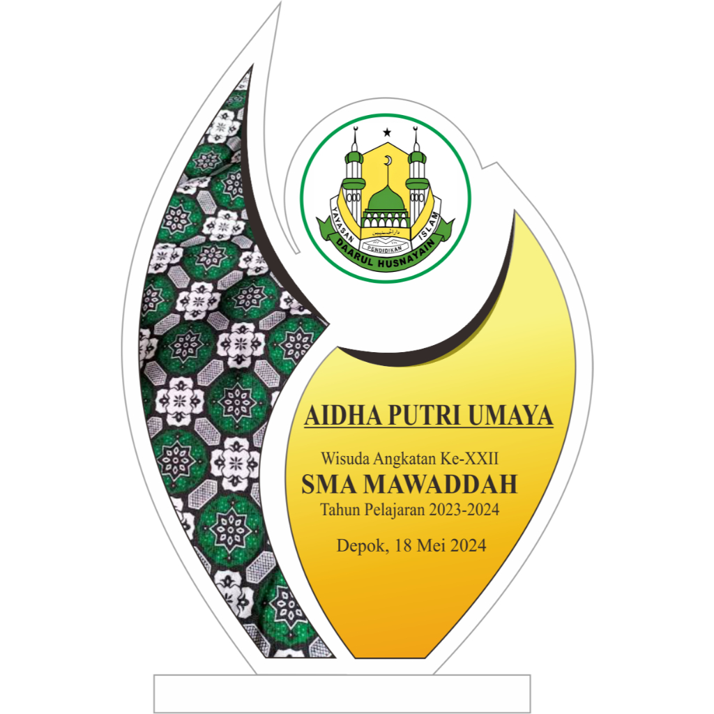 PLAKAT AKRILIK BENTUK CUSTOM SESUAI DESAIN