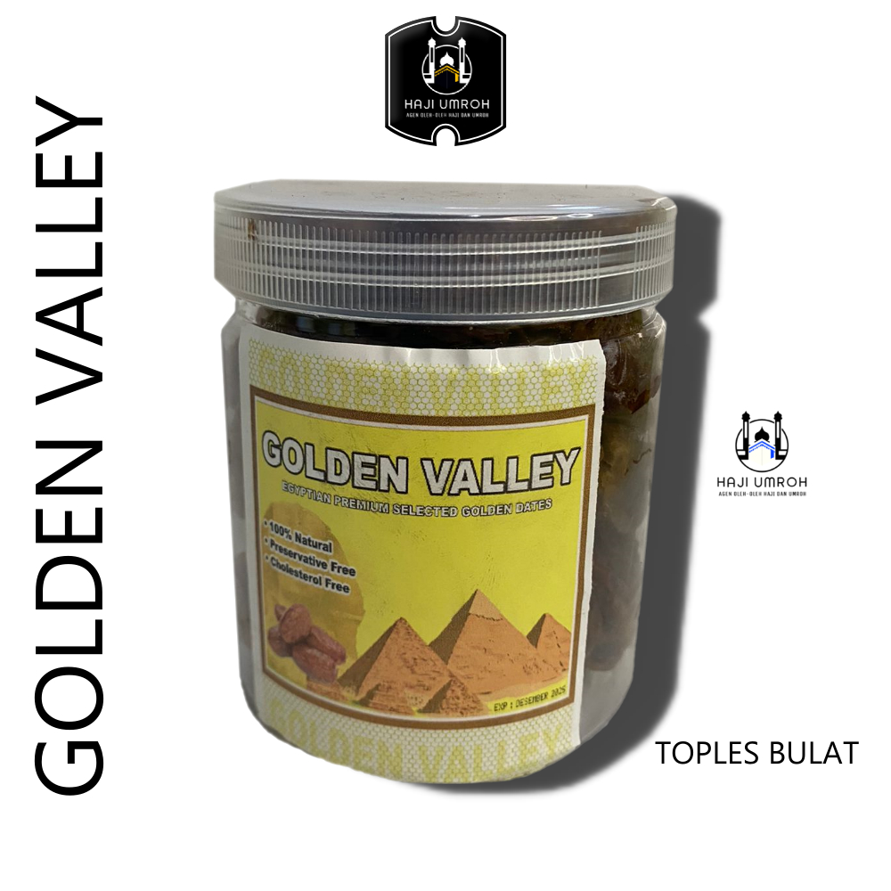 

KURMA GOLDEN VALLEY[500gr]/KURMA MESIR [KEMASAN TOPLES BULAT]