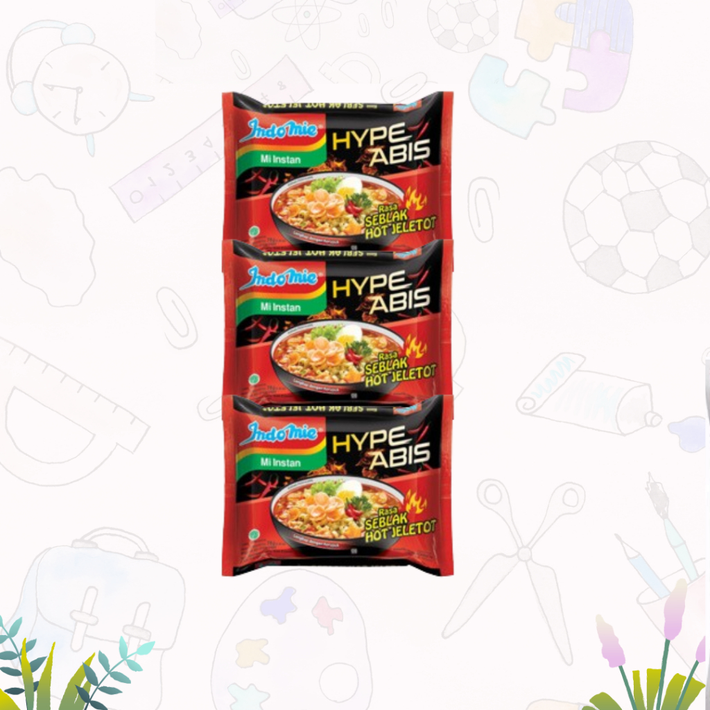 

INDOMIE MIE KUAH INSTANT RASA SEBLAK HOT JELETOT 75gr (PCS)