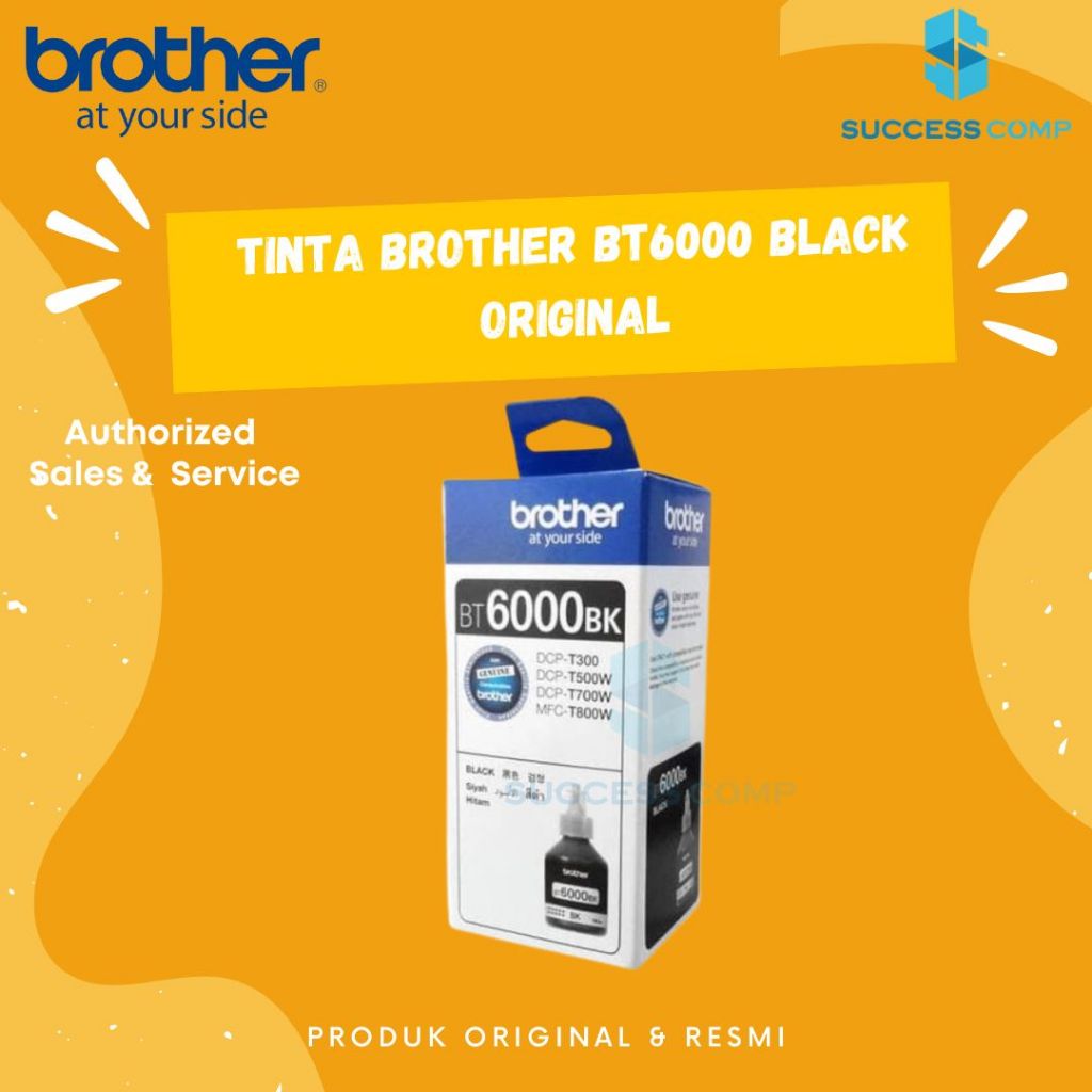 Tinta Brother BT 6000 BK BT6000 BK Original Black