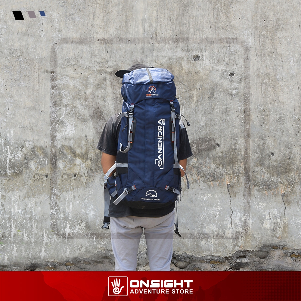 Tas Carrier Seven Summit Ganendra 60 Liter - Tas Gunung 60 Liter - Tas Carrier Seven Summit