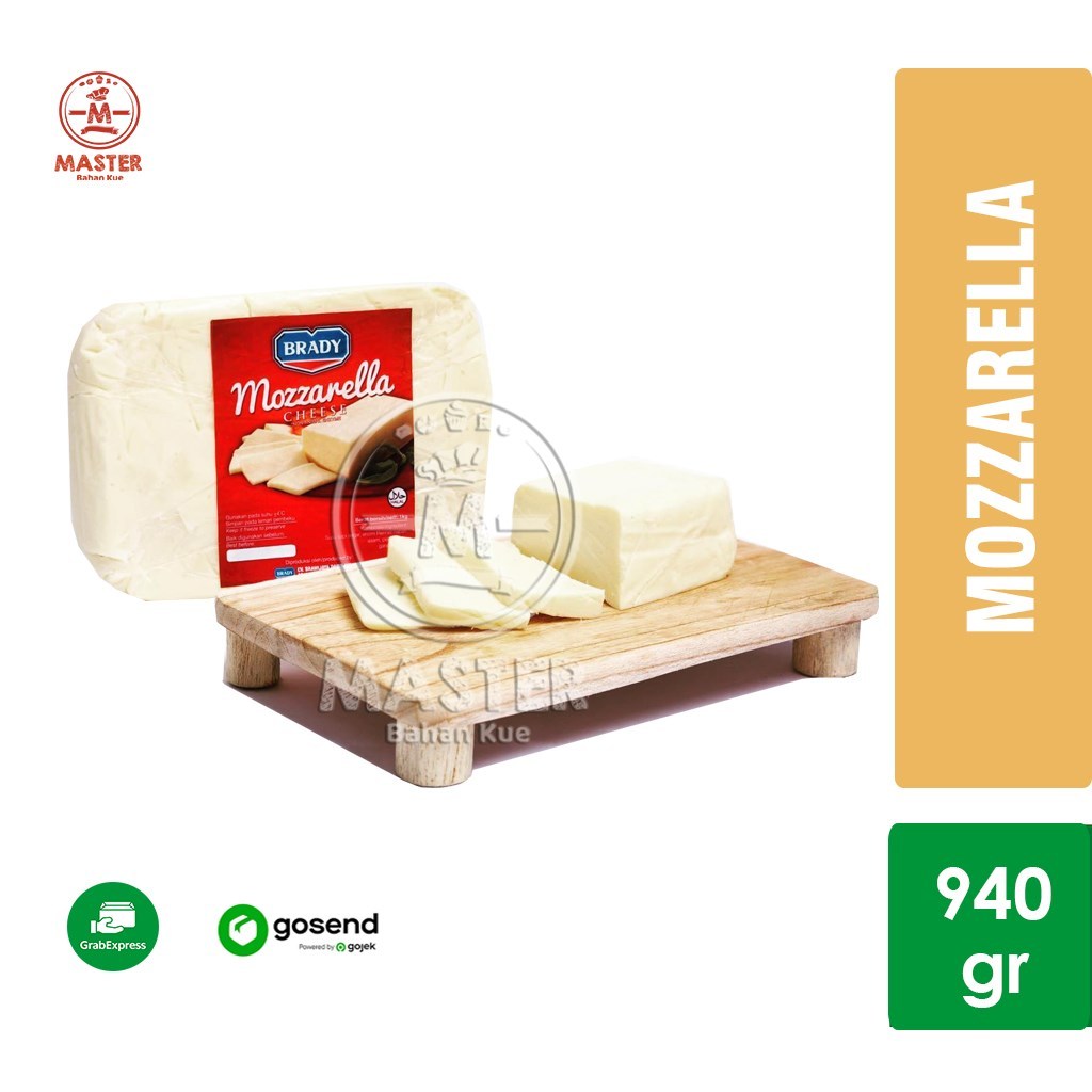 

Keju Mozarela Mozzarella BRADY Cheese 940gr [KHUSUS INSTANT]