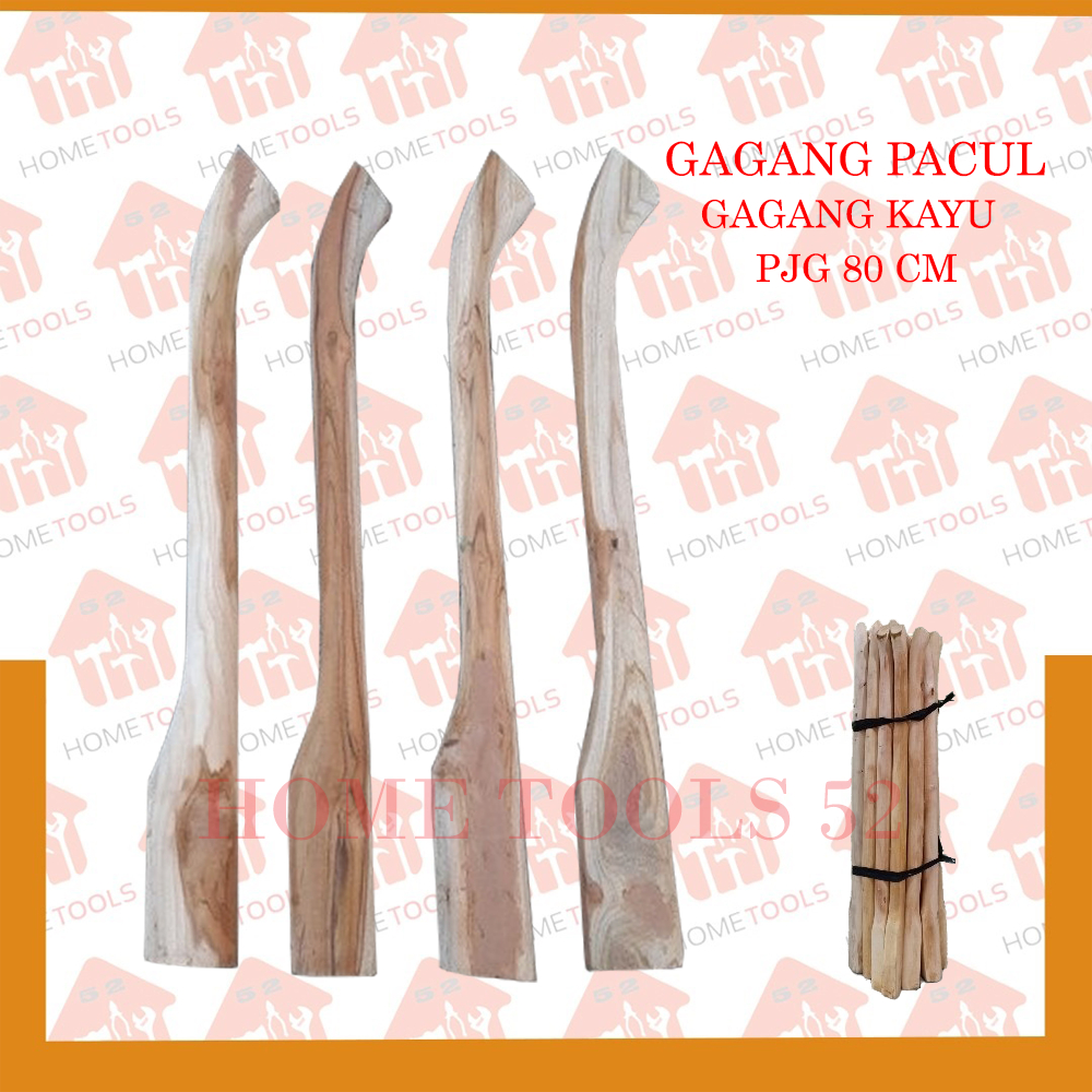 Gagang Cangkul Pacul - Gagang Kayu Pacul - Gagang Cangkul Panjang 80cm