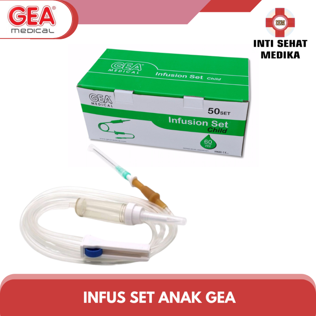 Infusion Set Anak GEA / Infus Set Anak / Selang Infus Anak /Infus Anak